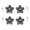 GPM Aluminum Wheel Hex +6mm (8Pcs) Set Black : Arrma Infraction 6S BLX view 1