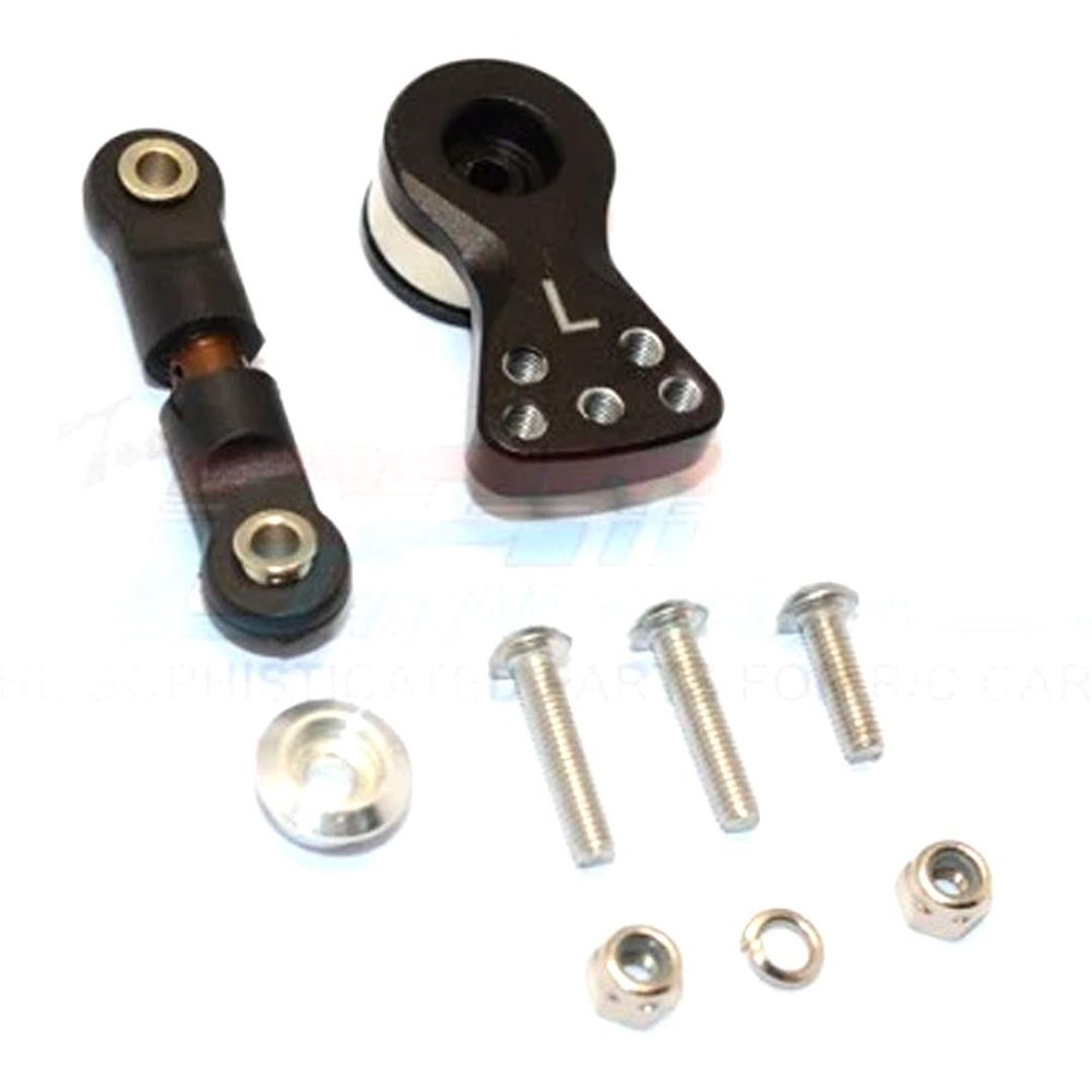 Spring Steel Anti-Thread Tie Rod w/Alum Servo Horn for 25T Black : Typhon/Talion/Kraton/Senton/Outcast