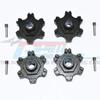 GPM Racing Aluminum Wheel Hex +6mm (8Pcs) Set Black : Limitless view 1