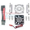 GPM Racing Aluminum Motor Heatsink w/Cooling Fan (9Pcs) Set Grey : Maxx view 1