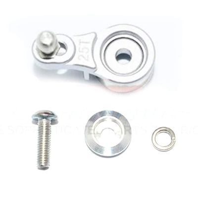GPM Alum Servo Horn 25T w/Built-in Spring Locking Diff (4Pcs) Silver : TRX-4/6