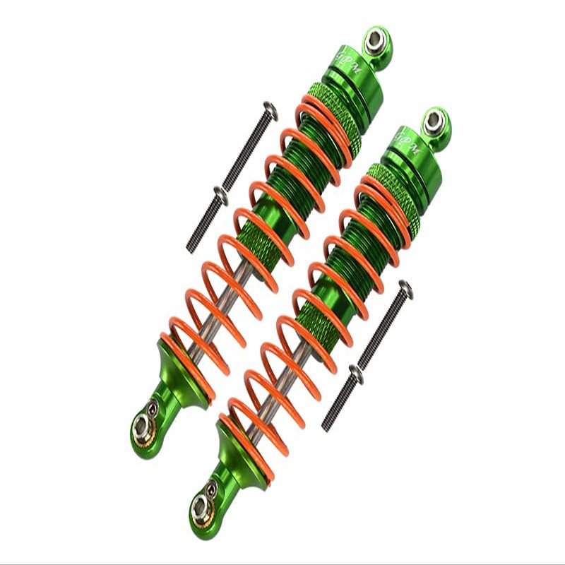 6Pc Set Upgrades Aluminum Front Heavy-Duty Adjustable Damper (102Mm) with Granite 4X4 Mega Moster Truck Ar102680 Rc Cars by GPM (Green)