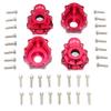 GPM Alum Outer Portal Drive Housing Front Or Rear (4Pcs) Set Red : TRX-4 view 1