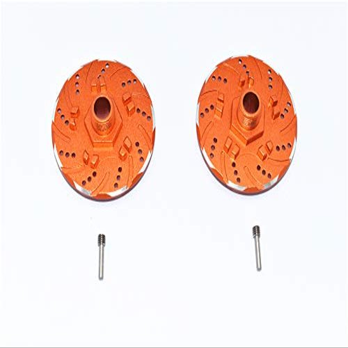 GPM Alum +6mm Hex w/Brake Disk & w/Silver Lining (4Pcs) Orange : Infraction