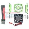 GPM Racing Aluminum Motor Heatsink w/Cooling Fan (9Pcs) Set Green : Maxx view 1