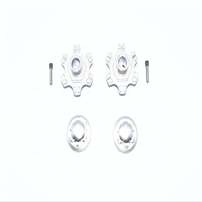GPM for ARRMA 1/7 Limitless All-Road ARA109011 Aluminum Wheel HEX (+6MM)+Wheel Lock -6PC Set (Silver)