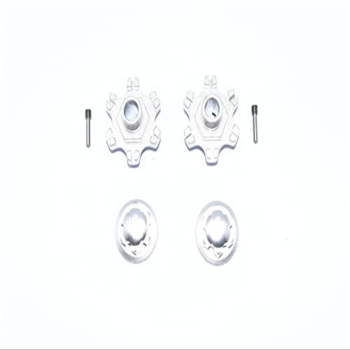 GPM for ARRMA 1/7 Limitless All-Road ARA109011 Aluminum Wheel HEX (+6MM)+Wheel Lock -6PC Set (Silver)