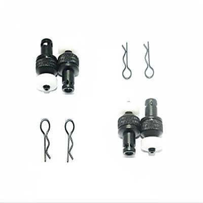 GPM for ARRMA 1/10 Granite 4X4 MEGA Moster Truck Aluminum Front & Rear Magnetic Body Posts -8PC Set (Black)