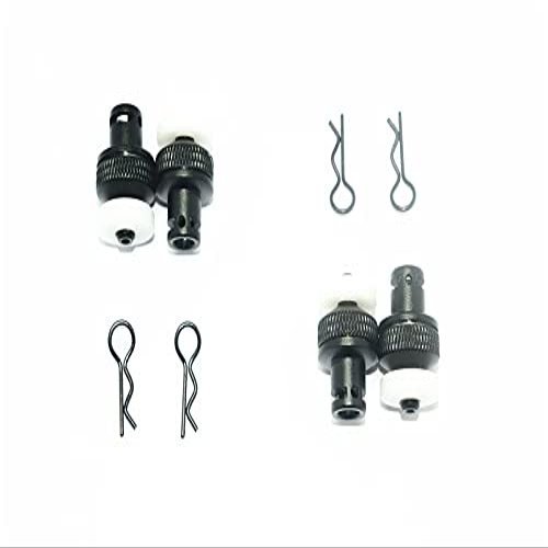 GPM for ARRMA 1/10 Granite 4X4 MEGA Moster Truck Aluminum Front & Rear Magnetic Body Posts -8PC Set (Black)