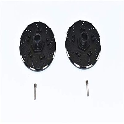 GPM for ARRMA 1/7 Infraction 6S BLX ARA109001 Aluminum +6MM HEX with Brake Disk with Silver LINING-4PC Set (Black)