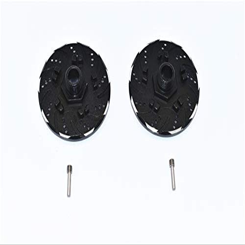 GPM for ARRMA 1/7 Infraction 6S BLX ARA109001 Aluminum +6MM HEX with Brake Disk with Silver LINING-4PC Set (Black)
