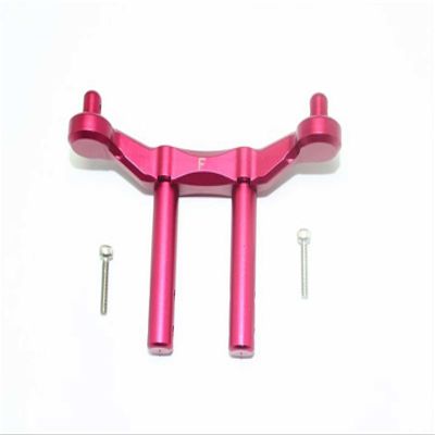 GPM Racing Aluminum Front Body Mount & Post Red : 4x4 Granite/Big Rock