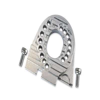 GPM Alum Double Sided Motor Mount Plate Silver w/Heat Sink Fins : TRX-4 / TRX-6