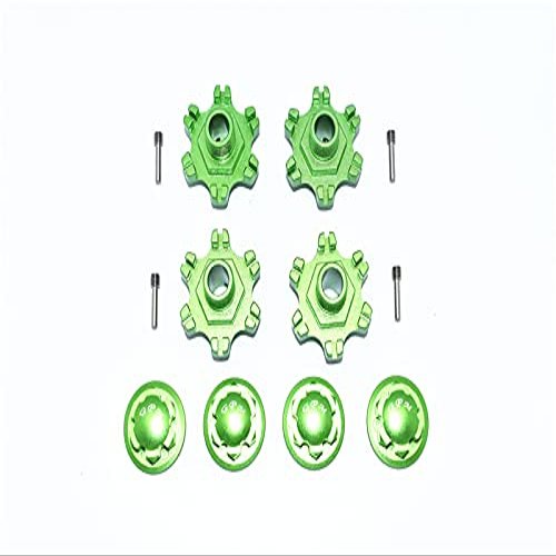 GPM for ARRMA 1/7 Limitless All-Road ARA109011 Aluminum Wheel HEX (+6MM)+Wheel Lock -12PC Set (Green)
