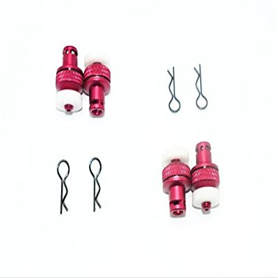 GPM for ARRMA 1/10 Granite 4X4 MEGA Moster Truck Aluminum Front & Rear Magnetic Body Posts -8PC Set (red)