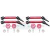 GPM Alum Front & Rear Adjustable CVD Drive Shaft+Hex Adapter +2mm Red : Maxx view 1