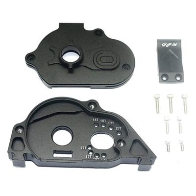 GPM Racing Alum Rear Gear Protection Motor Mount Black : Granite 4X4 BLX Mega