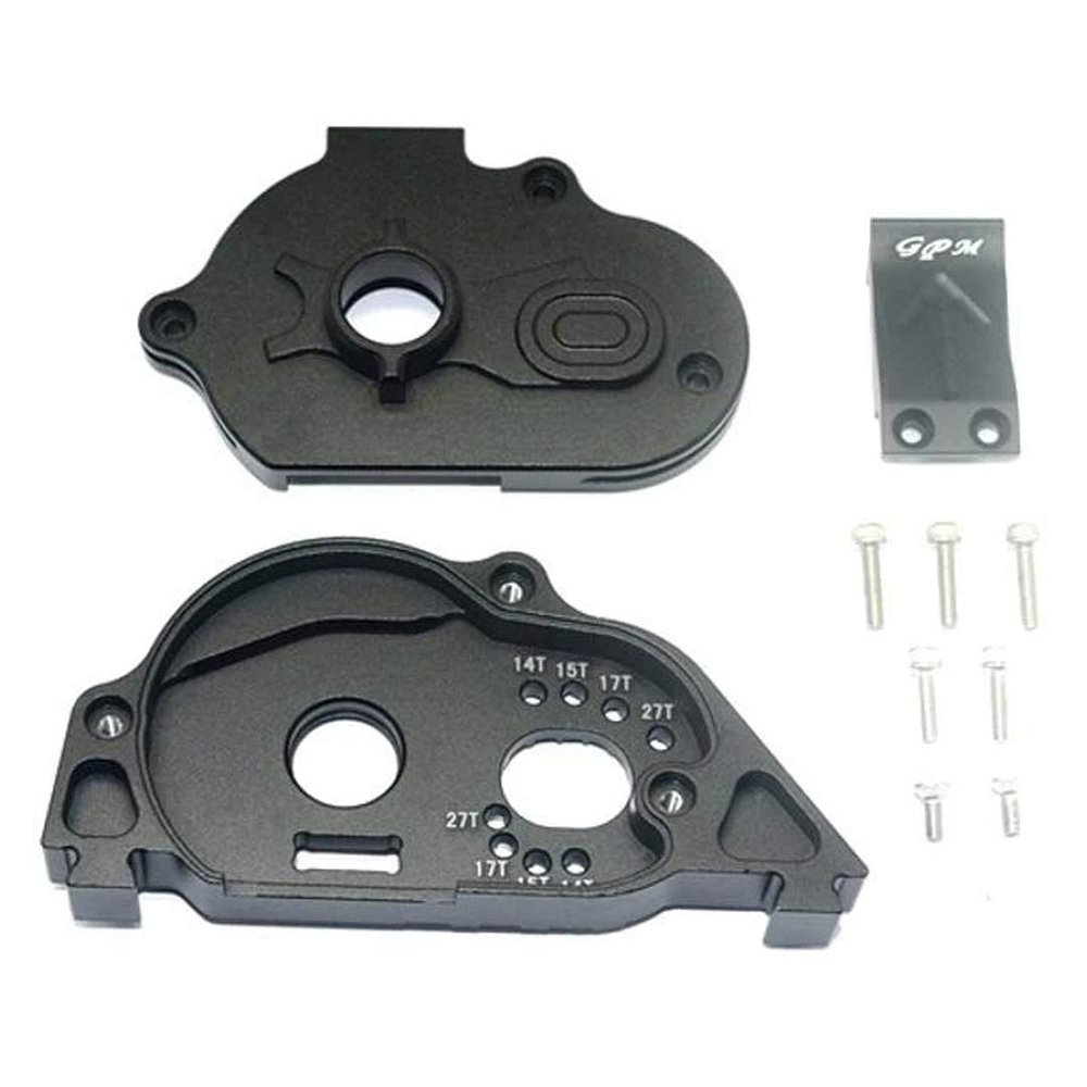 GPM Racing Alum Rear Gear Protection Motor Mount Black : Granite 4X4 BLX Mega
