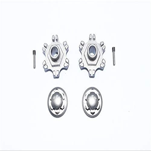 GPM Racing Aluminum Wheel Hex +6mm + Wheel Lock (6Pcs) Grey : Limitless