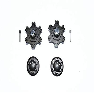 GPM for ARRMA 1/7 Limitless All-Road ARA109011 Aluminum Wheel HEX (+6MM)+Wheel Lock -6PC Set (Black)