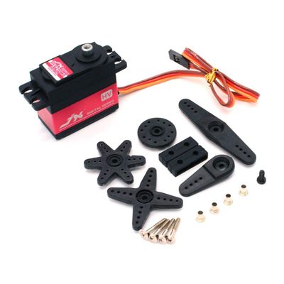 JX Servo PDI-HV6210MG 11kg 120 High Pressure Large Torque Metal Gear Digital Steering Gear Servo for RC Helicopter Drone Tank Car Robot Accessories