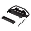 RC Car Metal Front Bumper for 1:10 RC Crawler Traxxas TRX4 G500 TRX6 G63 6X6 Upgrade Parts - Black view 2