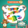 Animal Wooden Puzzles for Toddlers - Colors and Counting Building Toys and Toddler Games | Montessori Toys Wood Blocks with Storage Box and Learning Activities eBook - 3 Piece view 2
