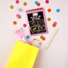 8 Pack Rainbow Scratch Paper Pads for Kids with Wooden Styluses, 10 Sheets (5.5 x 3.9 In) view 2