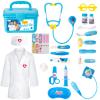 Liberry Doctor Kit for Toddlers 3 4 5 Years Old, Kids Doctor Play Set for Girls Boys Toy, Pretend Play Medical Kit with Stethoscope & Costume for Birthday Gift Blue view 1