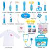 Liberry Doctor Kit for Toddlers 3 4 5 Years Old, Kids Doctor Play Set for Girls Boys Toy, Pretend Play Medical Kit with Stethoscope & Costume for Birthday Gift Blue view 4