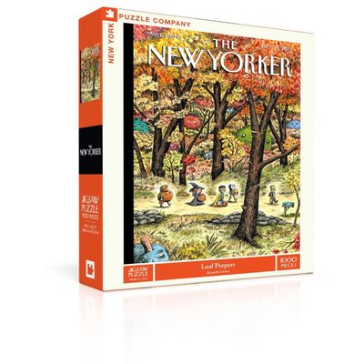 New York Puzzle Company - New Yorker Leaf Peepers - 1000 Piece Jigsaw Puzzle for Adults by Ricardo Liniers