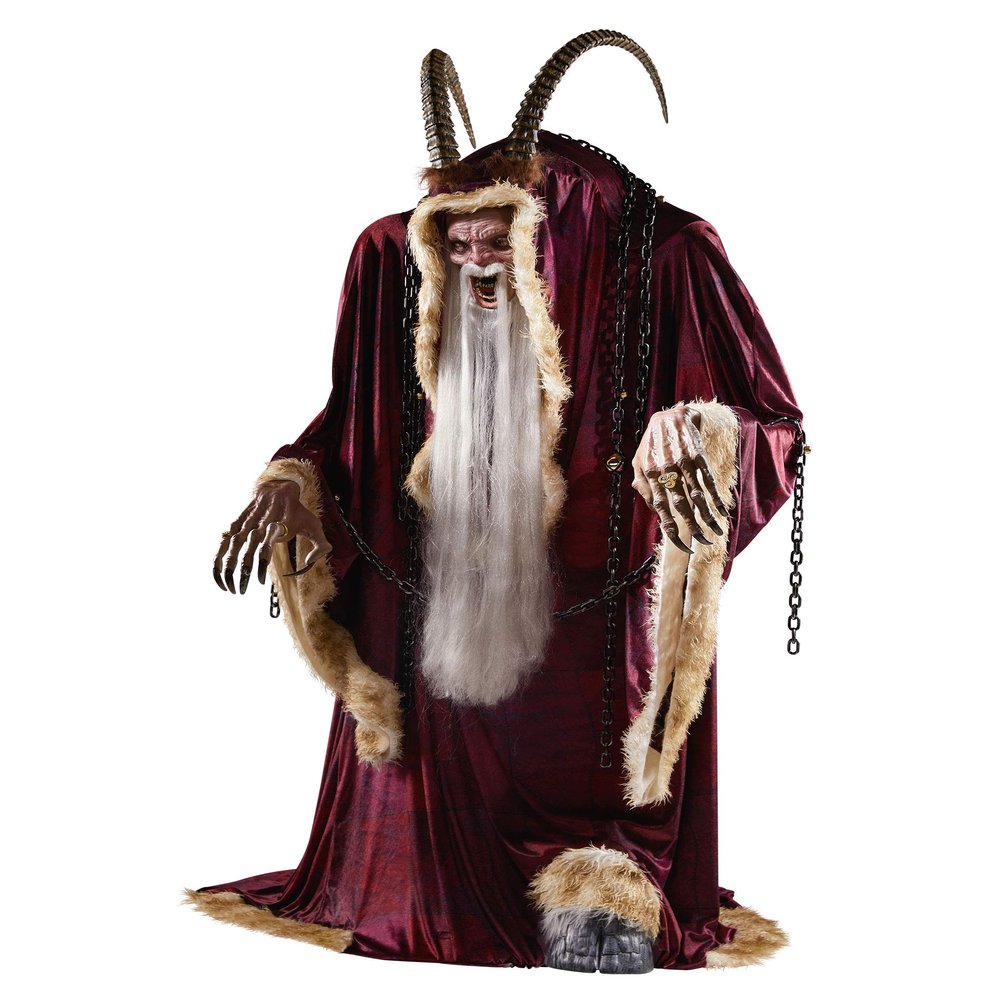 Spirit Halloween 7 Ft 3 in Krampus Animatronic, Multicolor