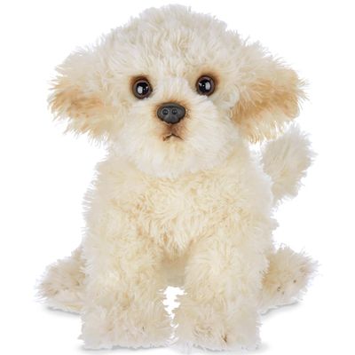 Bearington Dog Stuffed Animal - Bisquit Puppy Realistic Stuffed Animals - Plush Dog Toys for Kids Poodle Labradoodle Plushies -13.5 Inch