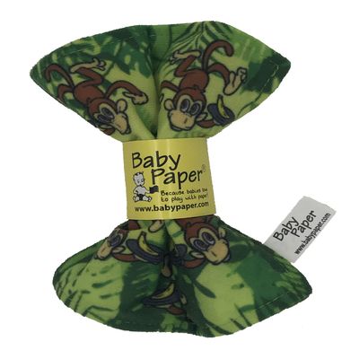 Original Baby Paper - Crinkle Teether and Sensory Toy for Babies and Infants | Jungle Print | Non-Toxic, Washable | Great for Baby Showers