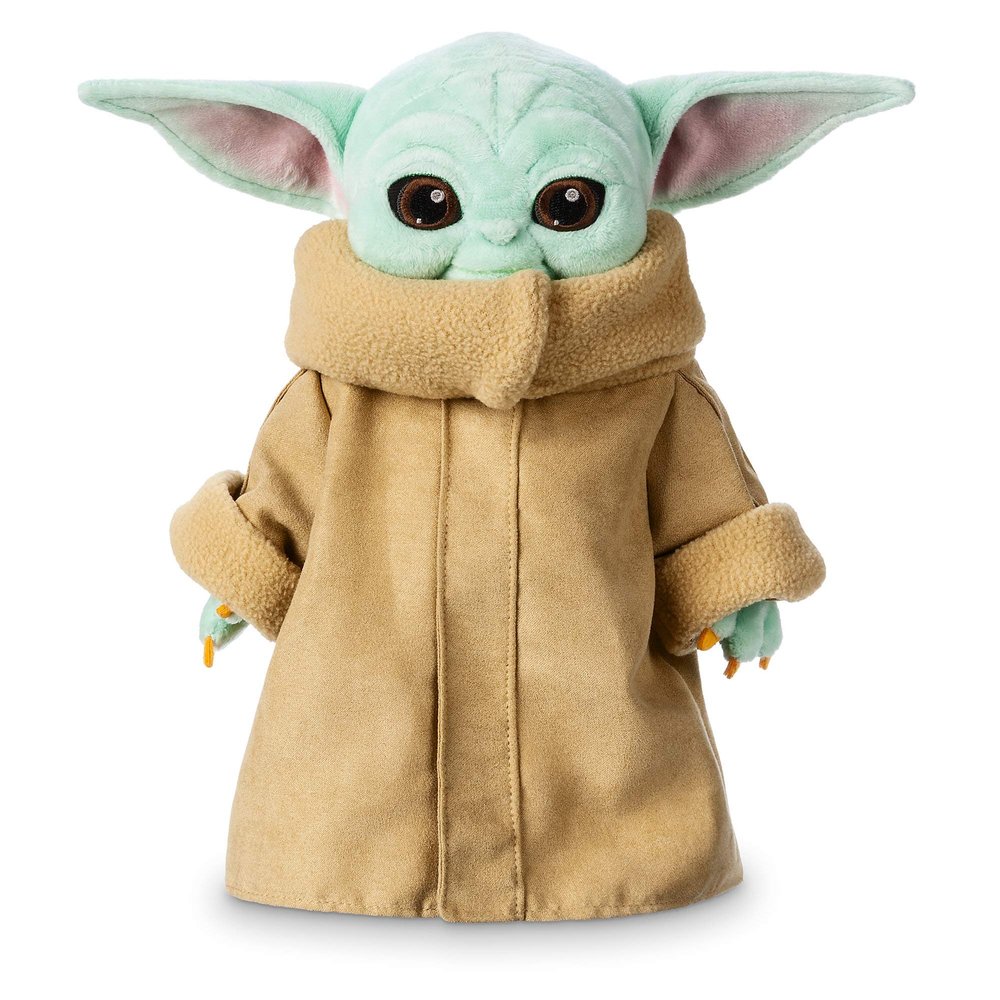 Disney Store Baby Yoda Plush - Official Grogu Stuffed Toy from The Mandalorian - Soft and Snuggly Baby Yoda Plush with Embroidered Features - Perfect Cuddly Galactic Companion for Fans.