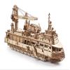 UGEARS Research Vessel 3D Wooden Puzzles for Adults - Wooden Model Kits for Adults Model Ship Kit for Adult Mechanical Model Kit Puzzle Brain Teaser Hobby Set Home Decoration view 1