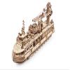 UGEARS Research Vessel 3D Wooden Puzzles for Adults - Wooden Model Kits for Adults Model Ship Kit for Adult Mechanical Model Kit Puzzle Brain Teaser Hobby Set Home Decoration view 2