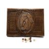 Armenian BACKGAMMON WOODEN BOARD GAME Nardi Nardy checkers chess carving Bear Ornament hand made gift wood table game view 3