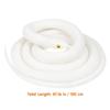 TOYANDONA Rubber Snake Realistic Rubber Snake Toy White Fake Lifelike Snake Educational Toys for Kids Prank Prop Halloween Party Decor view 2