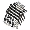 GPM For Traxxas 1/10 Maxx 4WD Monster Truck Upgrade Parts Front & Rear CVD Drive Shaft + Hex Adapter + Wheel Lock + Front Steering Tie Rod (Suitable For +20mm Widening Kit) Combo Set - 34Pc Set Black view 1