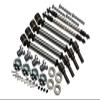 GPM For Traxxas 1/10 MAXX 89076-4 Upgrade Parts Front & Rear CVD Drive Shaft + Hex Adapter + Wheel Lock + Front Steering Tie Rod (Suitable For +20mm Widening Kit) Combo Set - 34Pc Set Gray Silver view 1