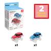 PicassoTiles 2pcs Magnetic Toy Car Set Highly Detailed Compatible with Magnet Race Track STEM Truck Replacement Accessories Educational Construction Building Kits for Toddlers Boys & Girls Ages 3+ view 3