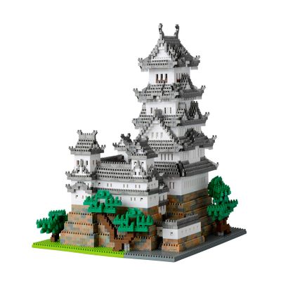 KAWADA Nanoblock NB-042A Himeji Castle Special Deluxe Edition Metallic Silver ver.