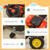 Aosom 3 in1 Kids Ride On Excavator/Bulldozer, Pedal Car Digger Toy Move Forward/Back with 6 Wheels and Detachable Cargo Trailer view 3