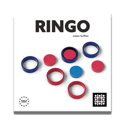 Helvetiq Ringo Puzzle Game - Innovative Four-in-a-Row Strategy Game, Compact & Portable Fun for Kids & Adults, Ages 9+, 2 Players, 15 Minute Playtime
