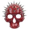 Steampunk Spike Skull Masquerade Mask (Red) view 1