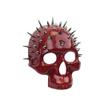 Steampunk Spike Skull Masquerade Mask (Red) view 2