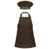 Mufeng Kids Children kitchen Chef Costume Cooking Apron and Hat Set Cooking Baking Set Halloween Cosplay Costumes Coffee 2-4 view 1