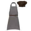 Mufeng Kids Children kitchen Chef Costume Cooking Apron and Hat Set Cooking Baking Set Halloween Cosplay Costumes Coffee 2-4 view 2