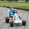 Aosom Pedal Go Kart Children Ride on Car Cute Style with Adjustable Seat, Plastic Wheels, Handbrake and Shift Lever, Light Blue view 2